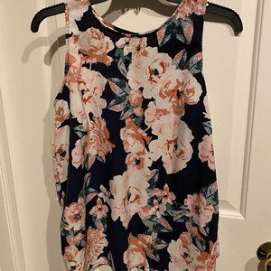 Floral Printed Womens Tank Top